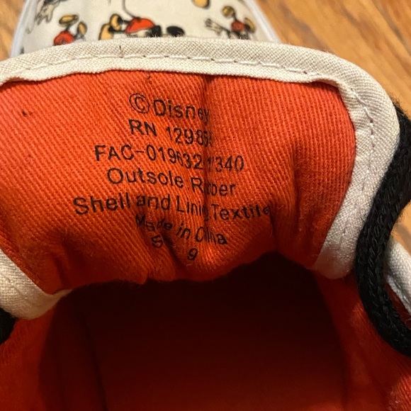 Mickey Mouse, sneakers, and Minnie Mouse socks. - Picture 6 of 11